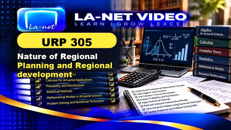 URP 305 Nature of Regional Planning and Regional development