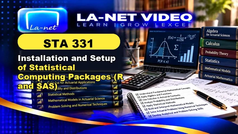 STA 331 Installation and Setup of Statistical Computing Packages (R and SAS)