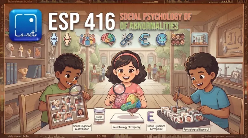 ESP 416 Social Psychology of Abnormalities
