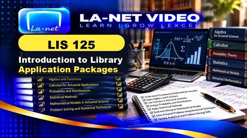 LIS 125 Introduction to Library Application Packages