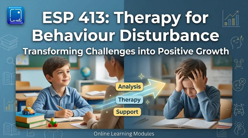 ESP 413 Therapy for Behaviour Disturbed