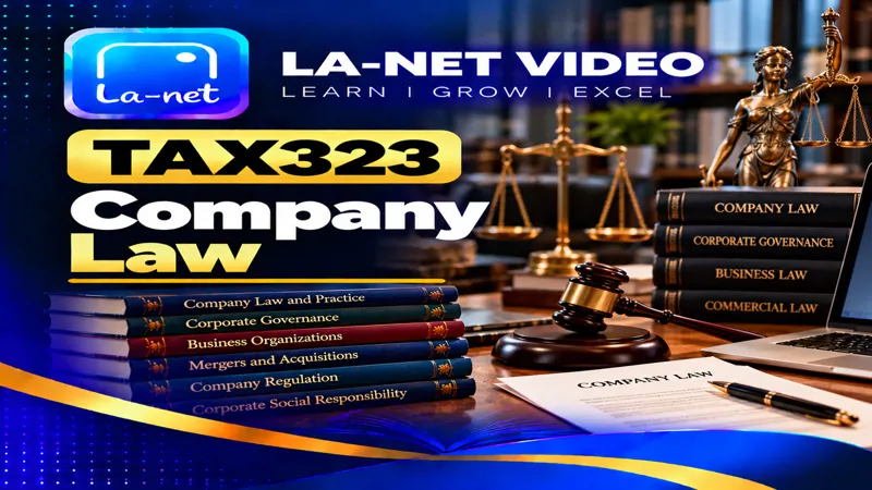 TAX 323 Company Law