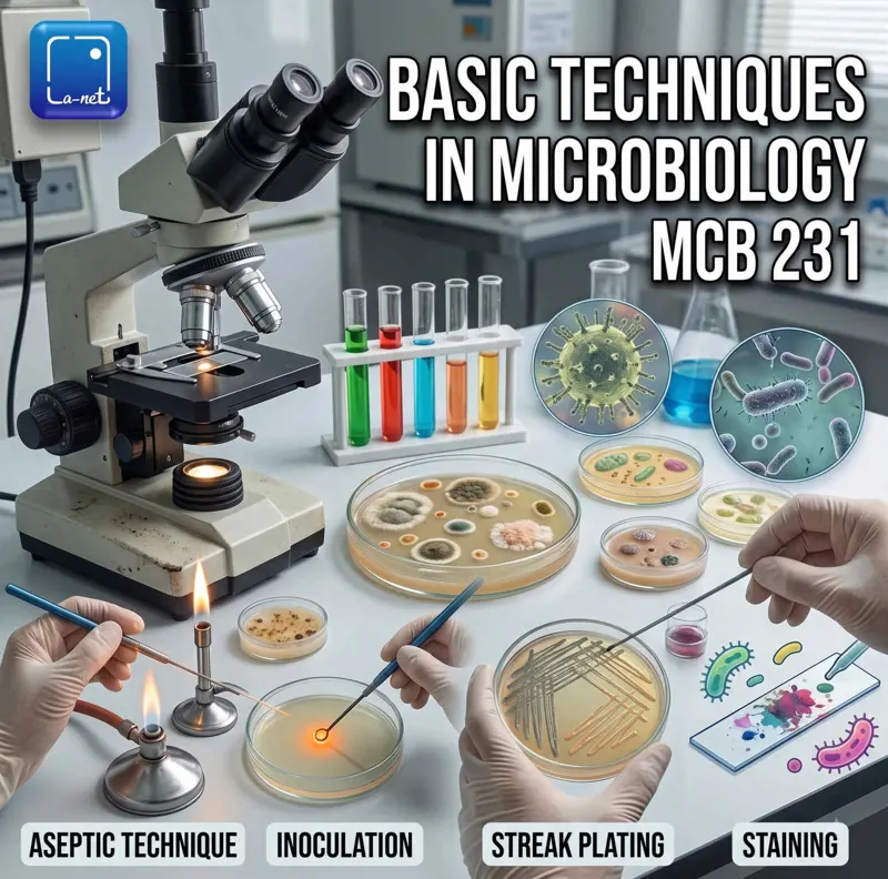 MCB 231 Basic techniques in microbiology