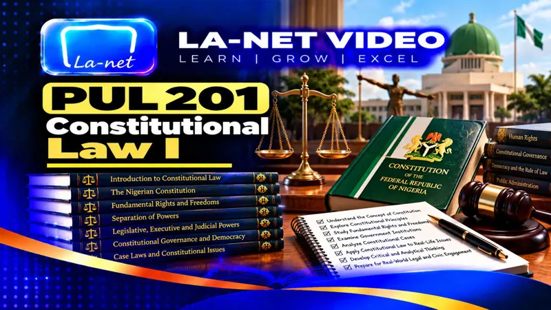 PUL 201 Constitutional Law I