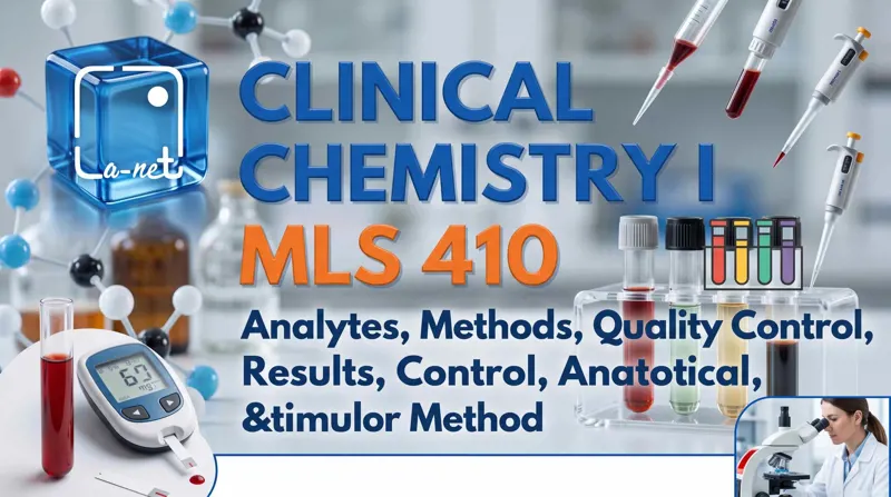 MLS 410 Clinical Chemistry I