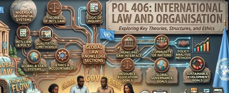 POL 406 INTERNATIONAL LAW AND ORGANISATION