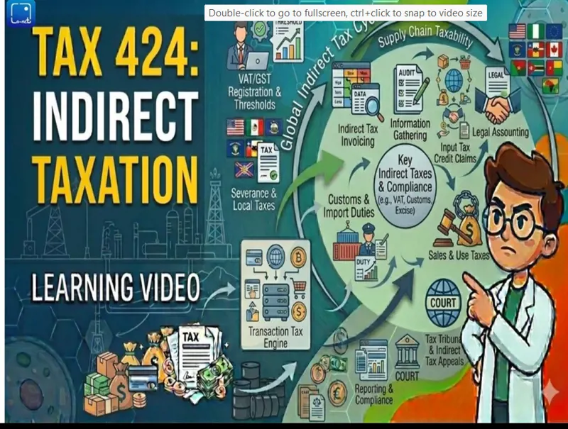 TAX 424 Indirect Taxation