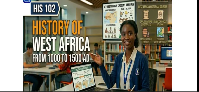 HIS102 History of West Africa From 1000 to 1500 AD