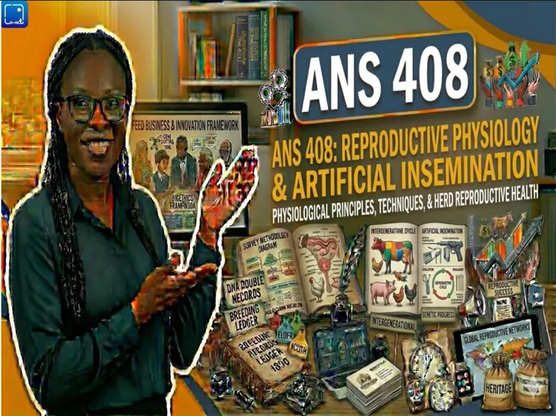 ANS 408 Reproductive Physiology and Artificial Insemination.