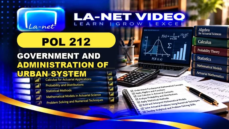 POL 212 GOVERNMENT AND ADMINISTRATION OF URBAN SYSTEM
