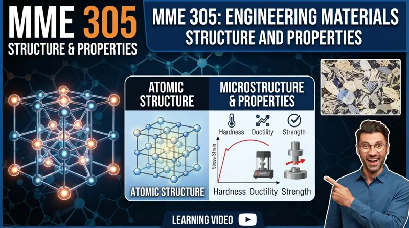 MME305 Engineering Materials: Structure and Properties