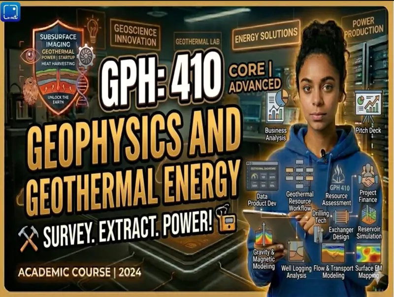 GPH 410 GEOPHYSICS AND GEOTHERMAL ENERGY