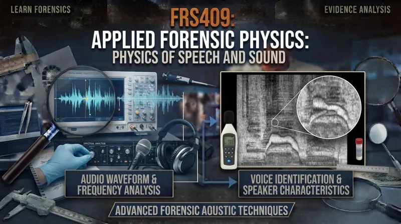 FRS 409 Applied Forensic: Physics of Speech and Sound