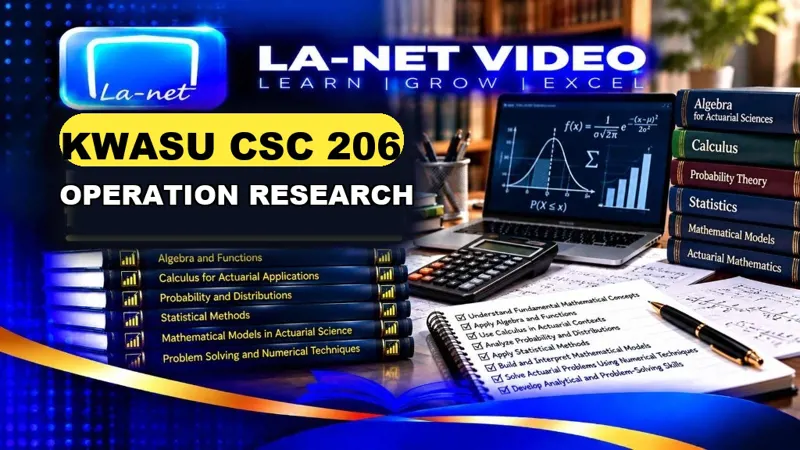 KWASU CSC 206 OPERATION RESEARCH