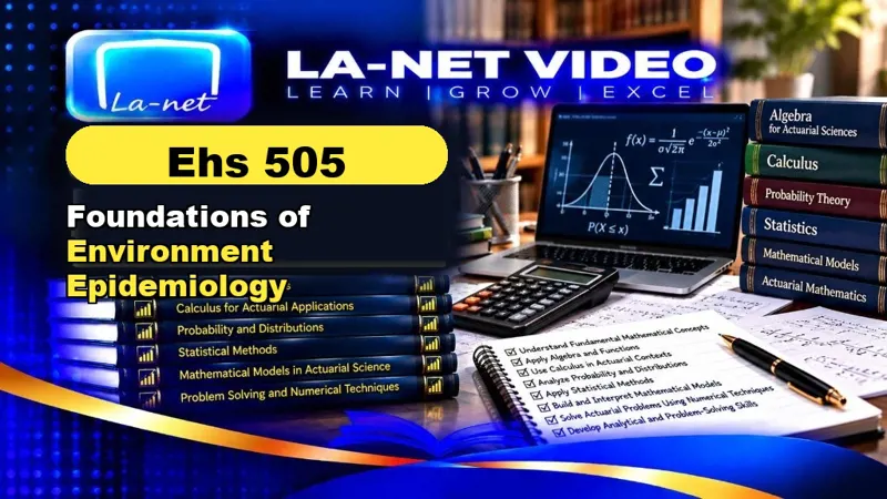 Ehs 505 Foundations of Environment Epidemiology