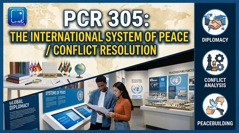 PCR 305 The international system of peace and conflict resolution