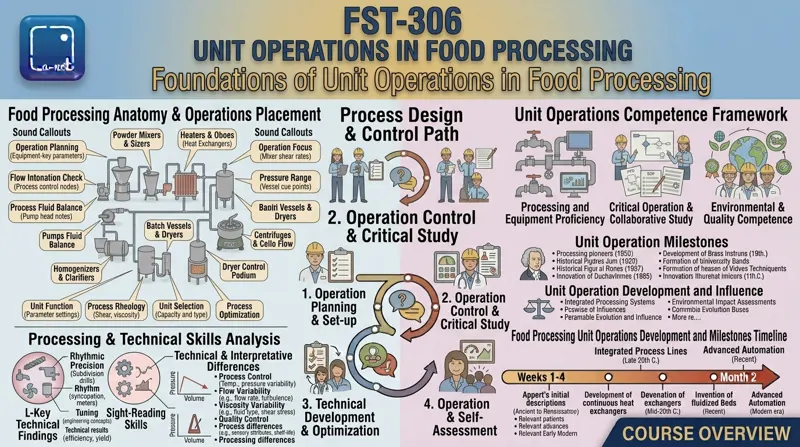 FST-306 UNIT OPERATIONS IN FOOD PROCESSING