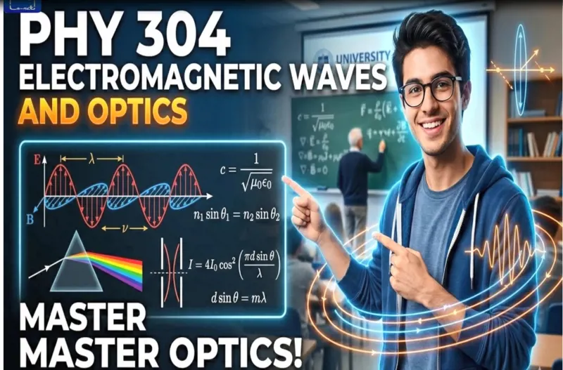 PHY 304 ELECTROMAGNETIC WAVES AND OPTICS