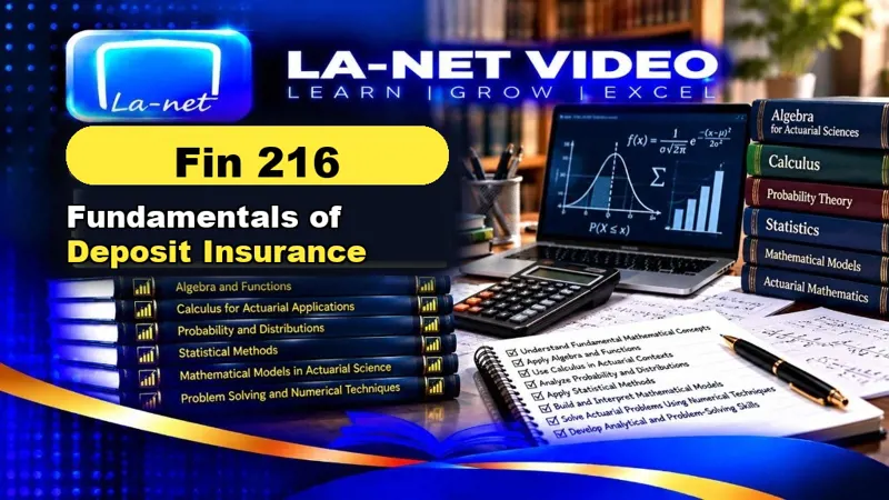 Fin 216 Fundamentals of Deposit Insurance