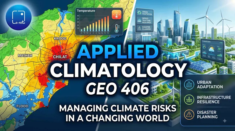 GEO 406 APPLIED CLIMATOLOGY