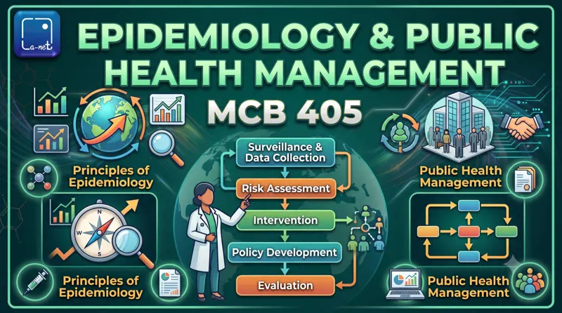 MCB 405 Principles of epidemiology & public health