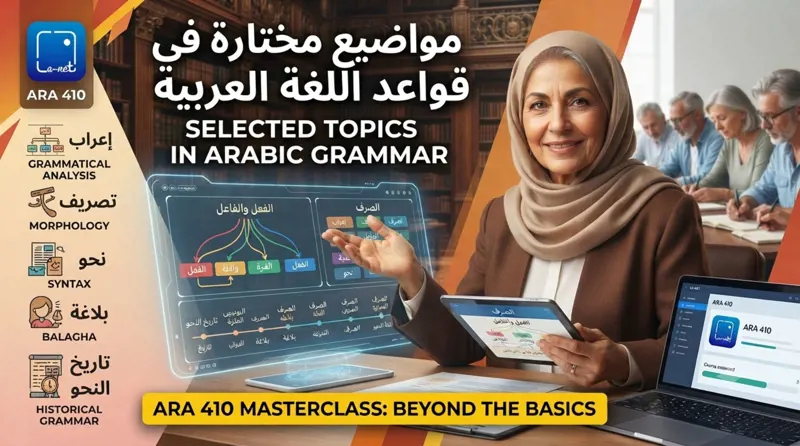 ARA410 Selected Topics in Arabic Grammar