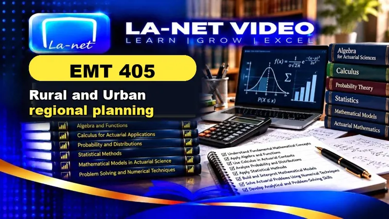 EMT 405 Rural and Urban regional planning