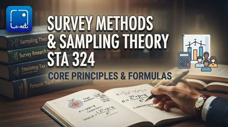 STA 324 Survey methods and sampling theory