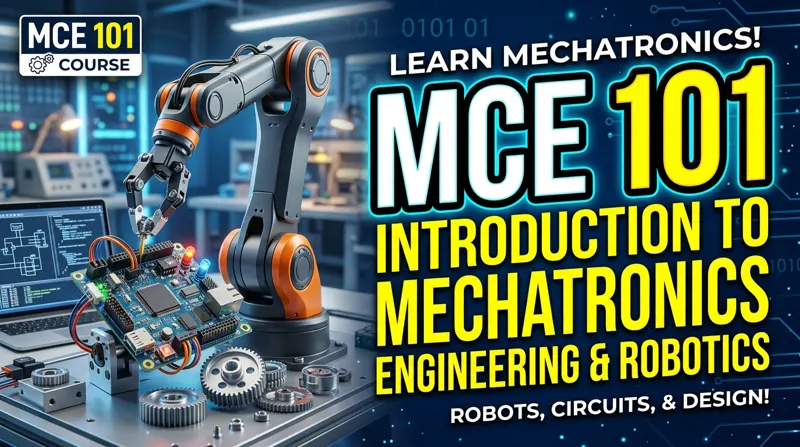 MCE 101 Introduction to Mechatronics Engineering & Robotics