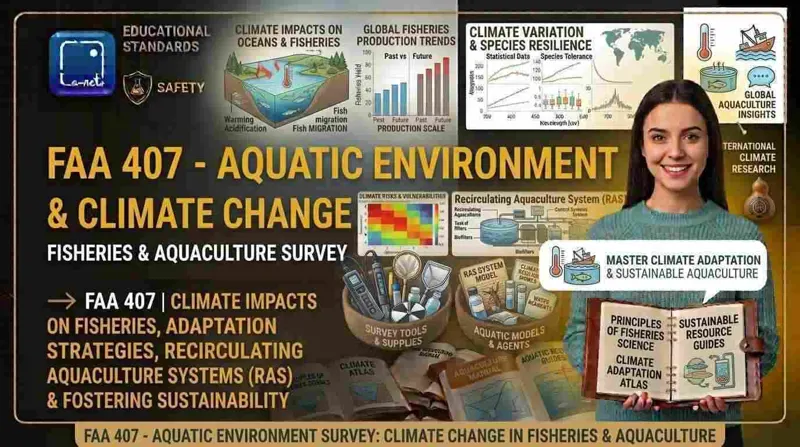 FAA407 Aquatic Environment Survey; climate change in fisheries and aquaculture
