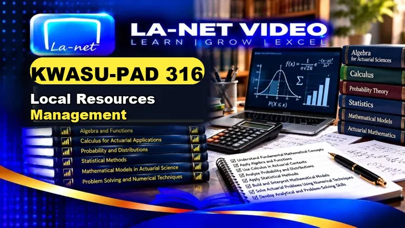 KWASU-PAD 316 Local Resources Management