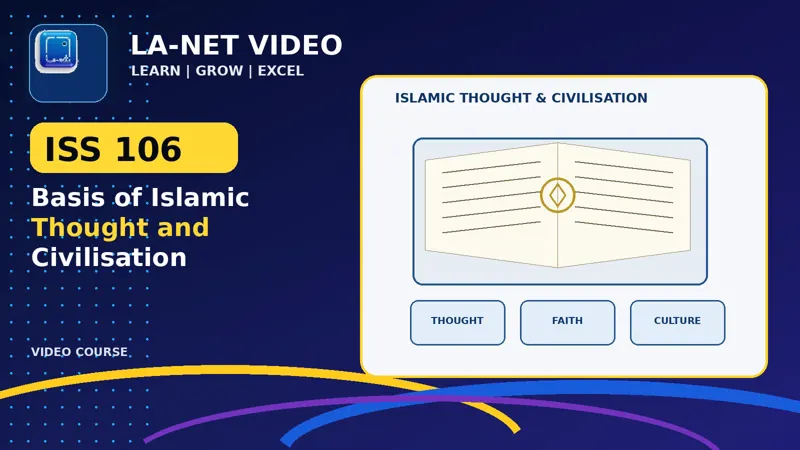 ISS 106 Basis of Islamic Thought and Civilisation