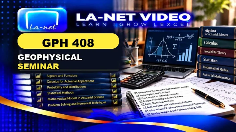 GPH 408 GEOPHYSICAL SEMINAR