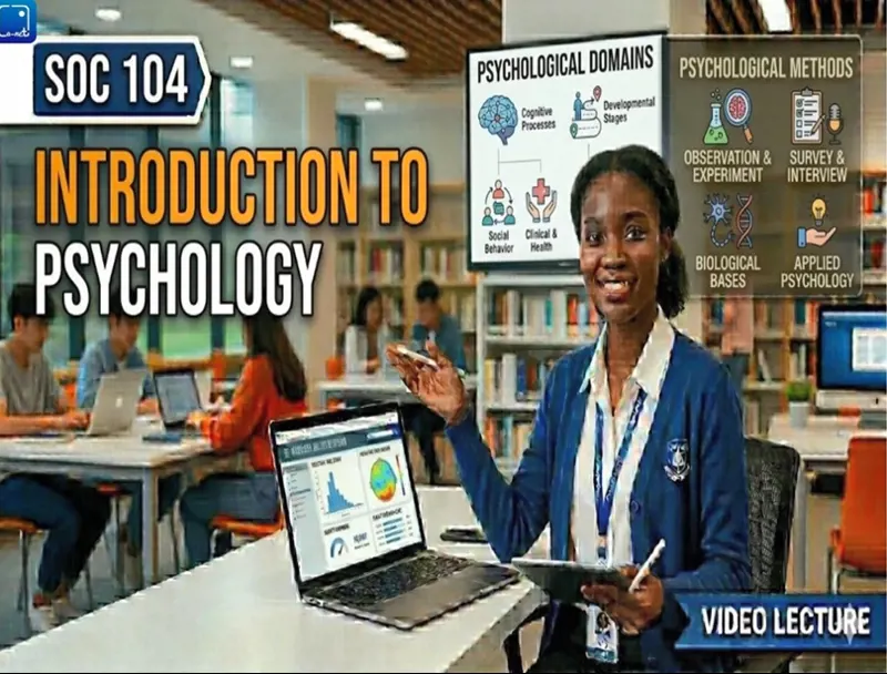 SOC 104 Introduction to Psychology.