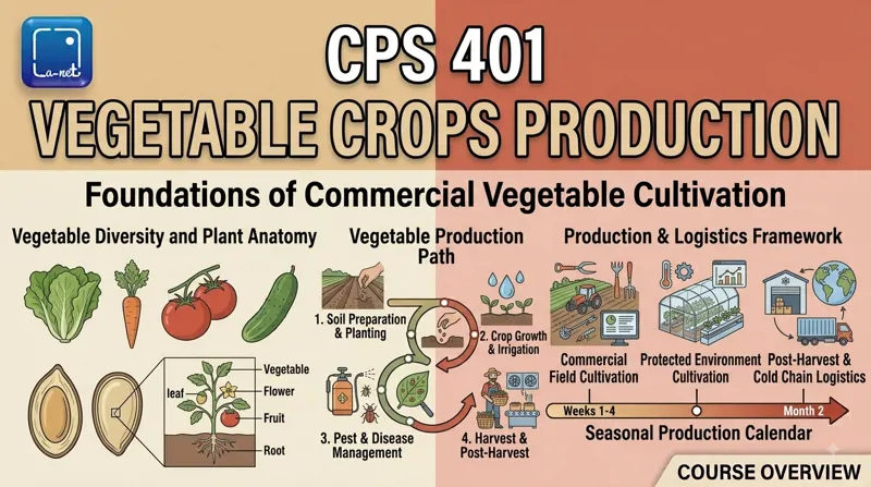 CPS401 Vegetable Crops Production