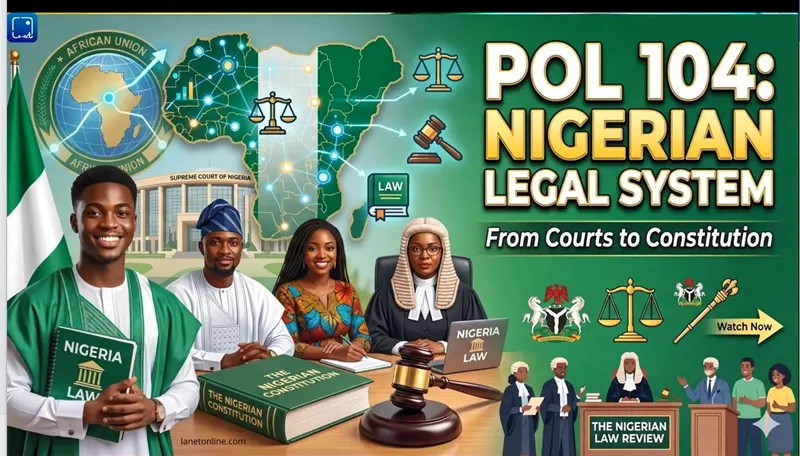 Pol104 Nigerian Legal System