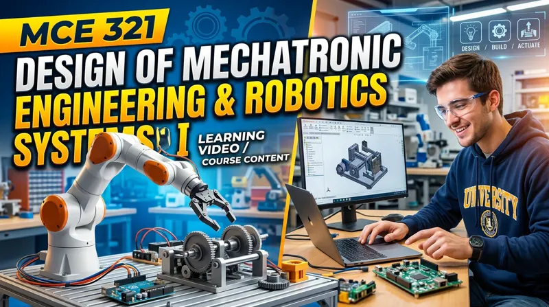 MCE 321 Design of Mechatronic Engineering & Robotic Systems I