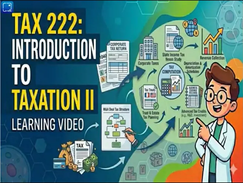 TAX 222 Introduction to Taxation II