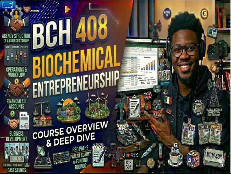 BCH 408 Biochemical entrepreneurship