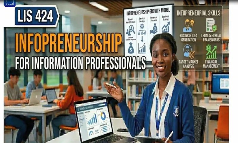 LIS 424 FOUNDATION OF INFOPRENEUSHIP IN INFORMATION SERVICSE