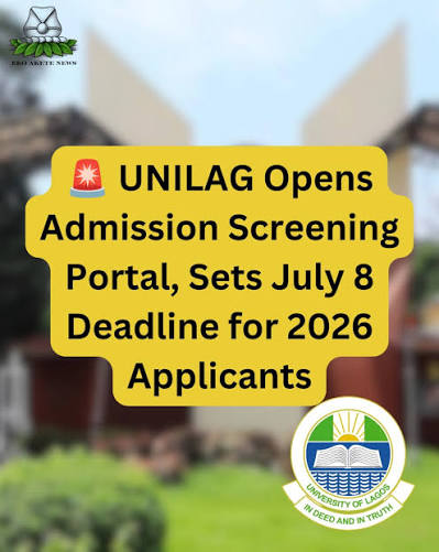 UNILAG opens 2026/2027 Post-UTME screening